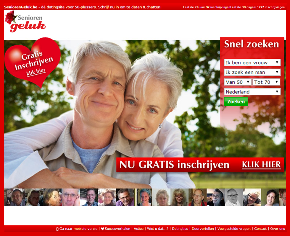 Senioren dating. Dating voor senioren en 50 plussers